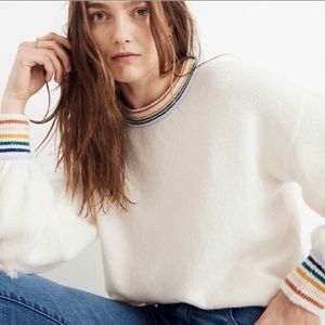 Madewell Rainbow Trim Sweater